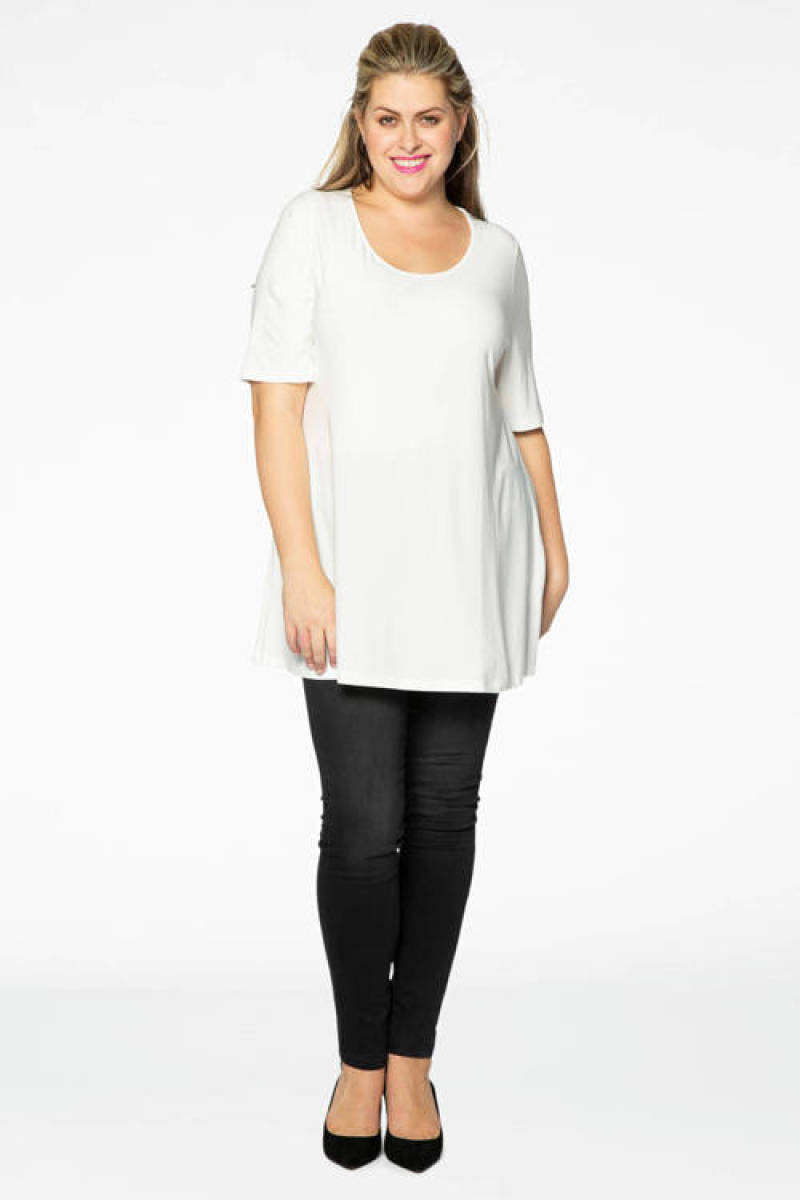 Yoek T-shirt flare fit DOLCE ecru