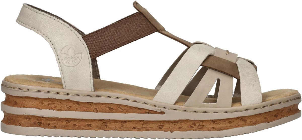Rieker Sandaal Dames Beige/Taupe