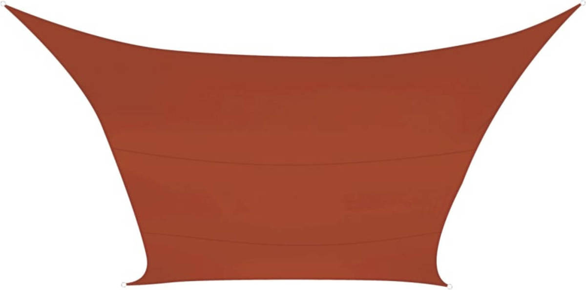 Perel Schaduwzeil vierkant 3,6 m terracottakleurig