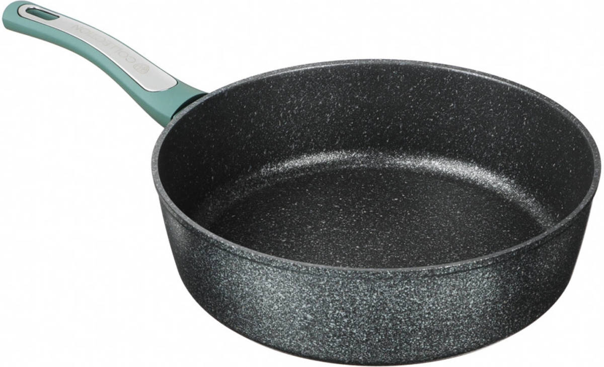 BY-Collection Hapjespan Ø28 CM - Marble coating - Soft-touch handgreep