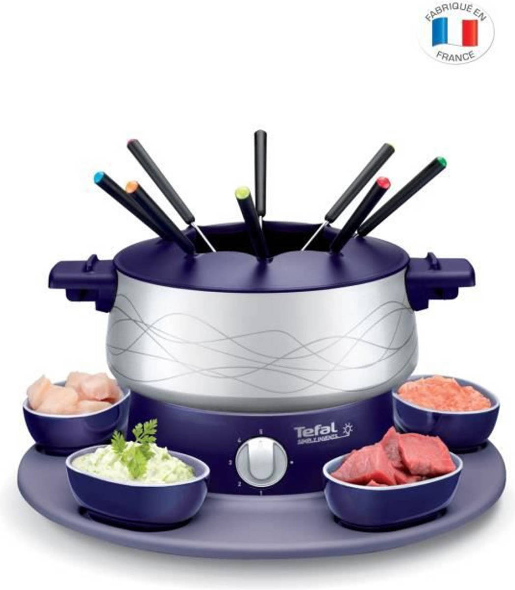 Tefal EF351412 vindt eenvoudig elektrische fonduemaker uit - Blauw