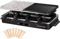 Russell Hobbs Raclette -apparaat - 26280-56 - 3 in 1 multifunctionele - 8 personen - 1400W - Omkeerbare grill