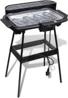 VidaXL Barbecue elektrisch staand rechthoekig