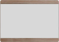 Hioshop Margit spiegel voor wandmontage, licht eiken decor .