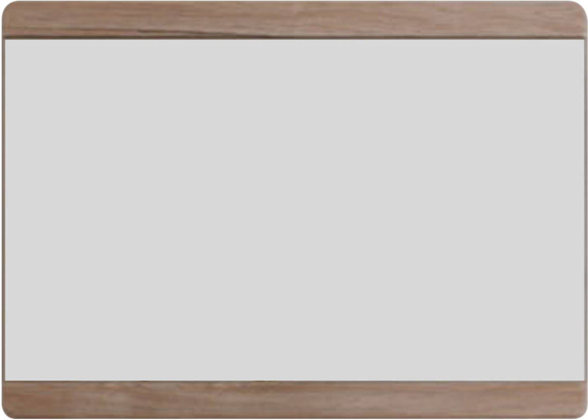 Hioshop Margit spiegel voor wandmontage, licht eiken decor .