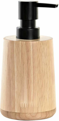 Items Zeeppompje/dispenser bruin bamboe hout 8 x 16 cm - Zeeppompjes