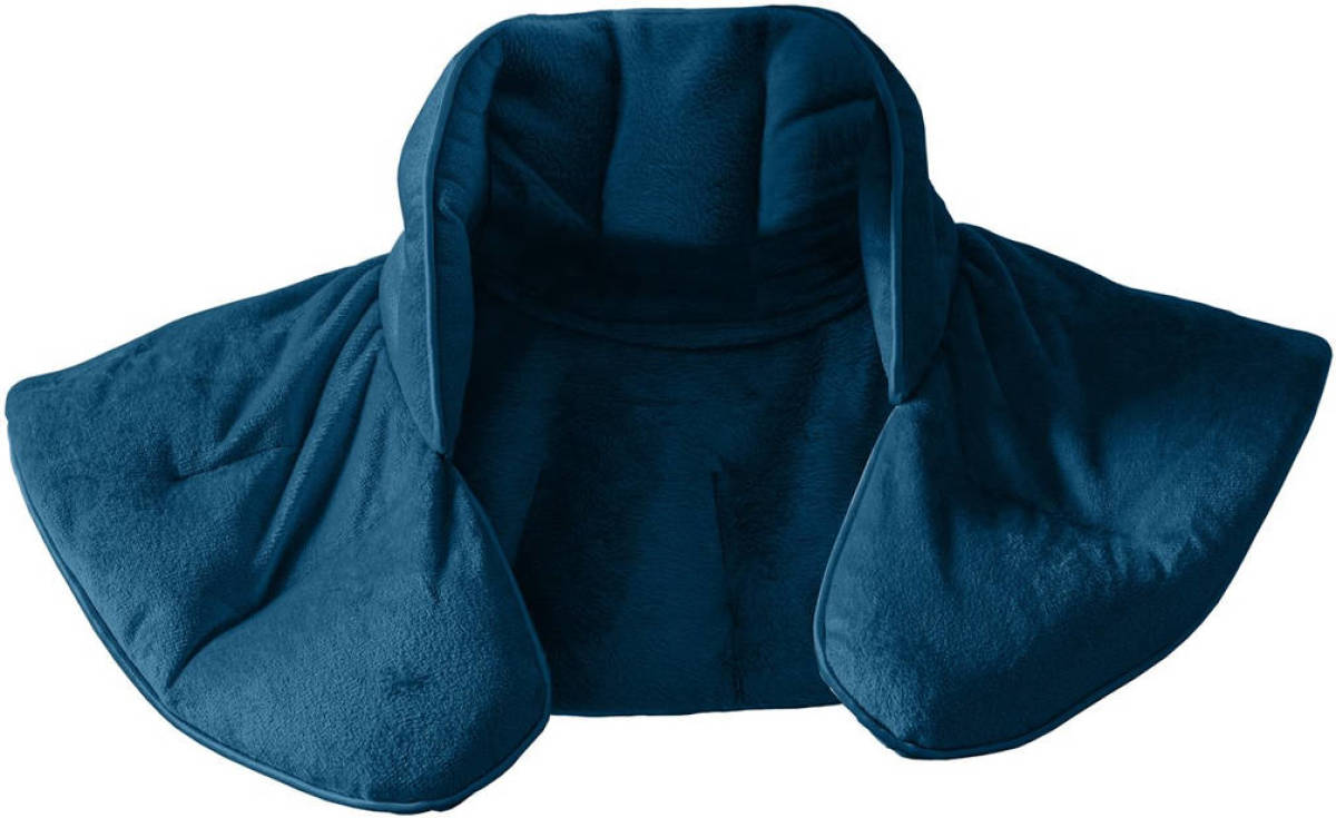About Home - Verzwaard Nekkussen met Glasparels - Deep Pressure Therapy Anti-Stress - Blauw