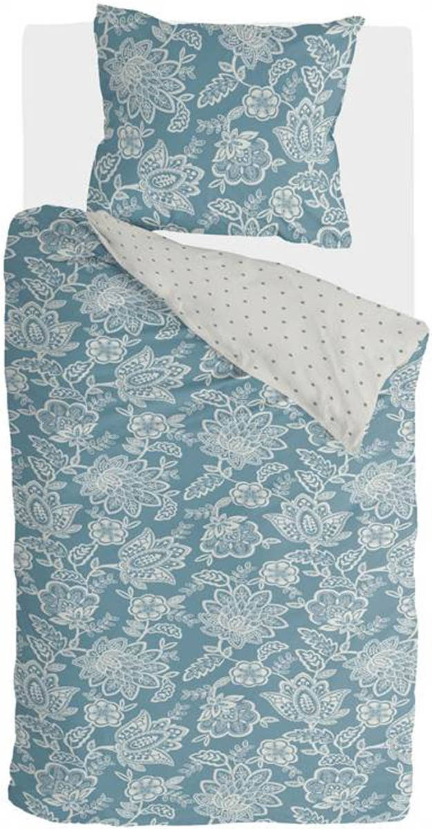 Walra Country Love dekbedovertrek - 1-persoons (140x200/220 cm + 1 sloop) - Katoen - Petrol