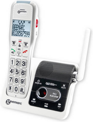 Geemarc - AmpliDECT 595 ULE - Vaste telefoon - Draadloos - Voor slechthorenden en slechtzienden -50dB geluidsversterking
