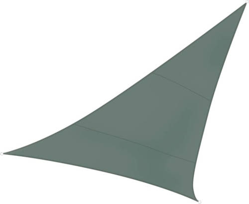 Perel Schaduwzeil driehoekig 3,6 m groen grijs