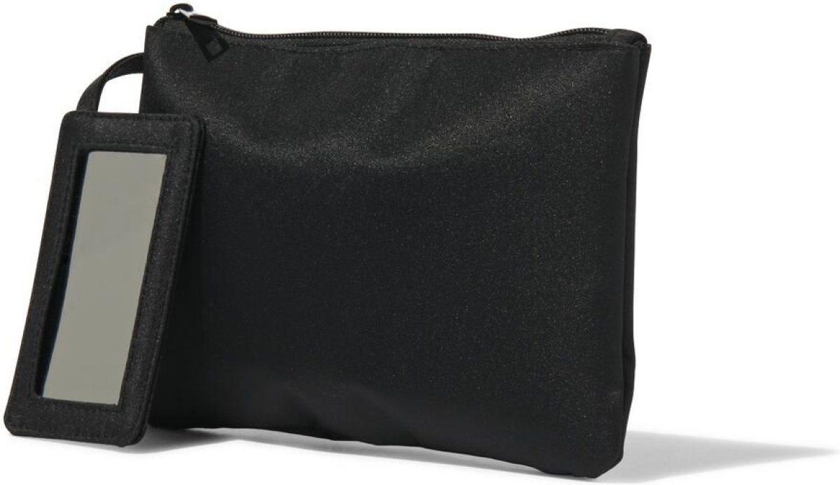HEMA Make-up Tas Plat Zwart 14x21