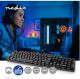 Nedis Bedraad Gaming Toetsenbord | USB Type-A | Mechanische Toetsen | LED | QWERTZ | Duits | USB Gevoed |