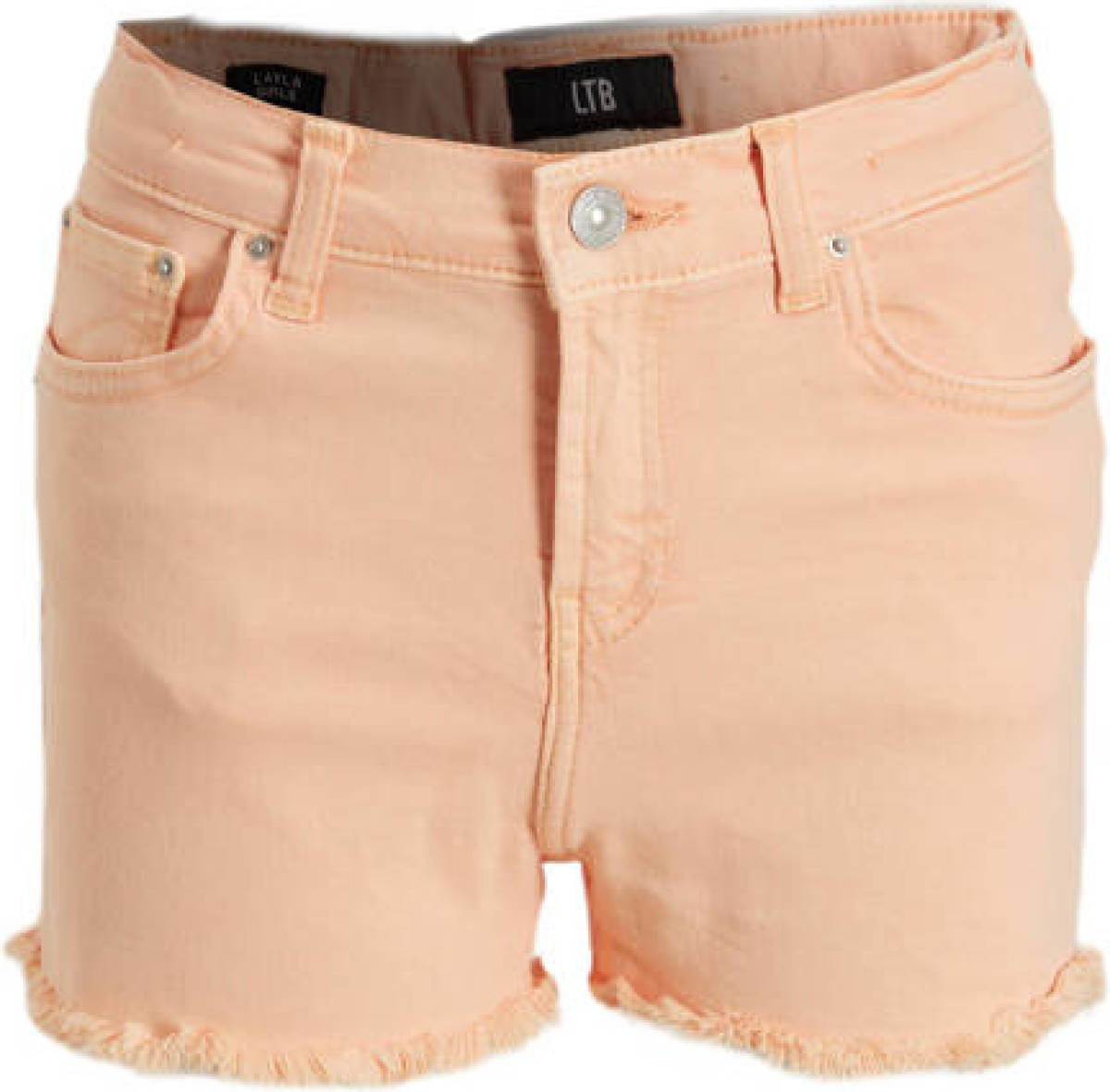 LTB high waist slim fit short LAYLA G perzik