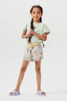 Noppies short Patterson met all over print ecru