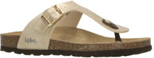 Kipling Pilar3 teenslippers goud