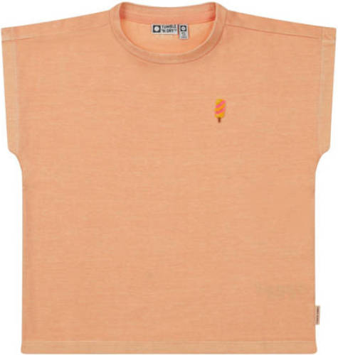 Tumble 'n Dry Mid T-shirt Gelato van biologisch katoen zacht oranje