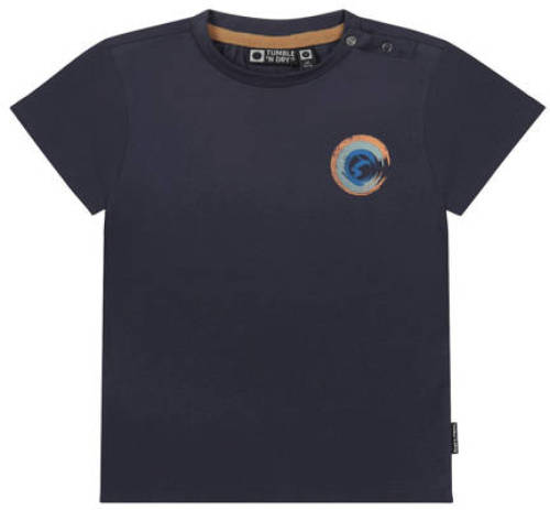 Tumble 'n Dry Lo T-shirt Surf van biologisch katoen donkerblauw