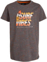 29FT T-shirt met tekstopdruk donkergrijs