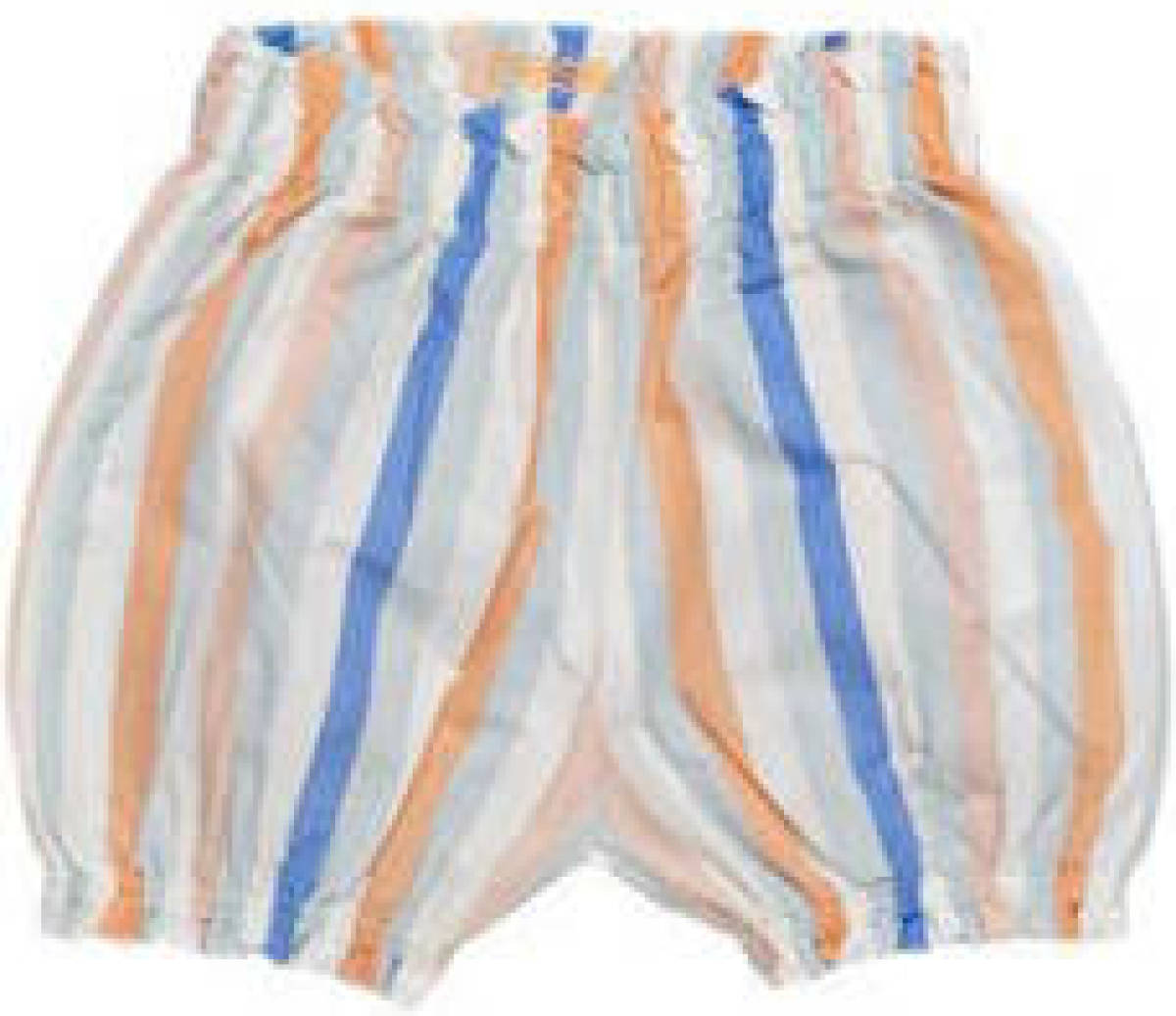 Bess baby gestreepte regular fit short blauw/oranje/groen/wit