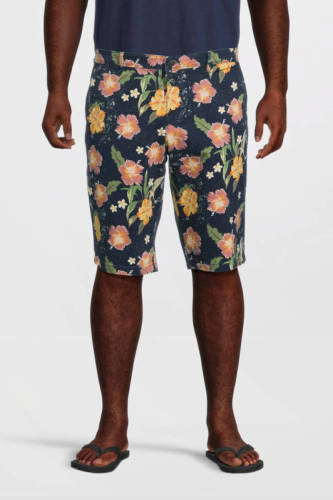 JACK & JONES PLUS SIZE regular fit short JPSTBOWIE Plus Size met all over print sky captain