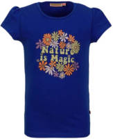 Someone T-shirt Hippie met printopdruk kobalt