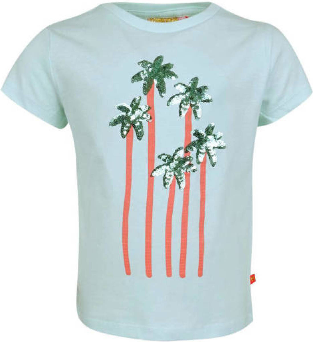 Someone T-shirt Tianna met printopdruk en pailletten blauw