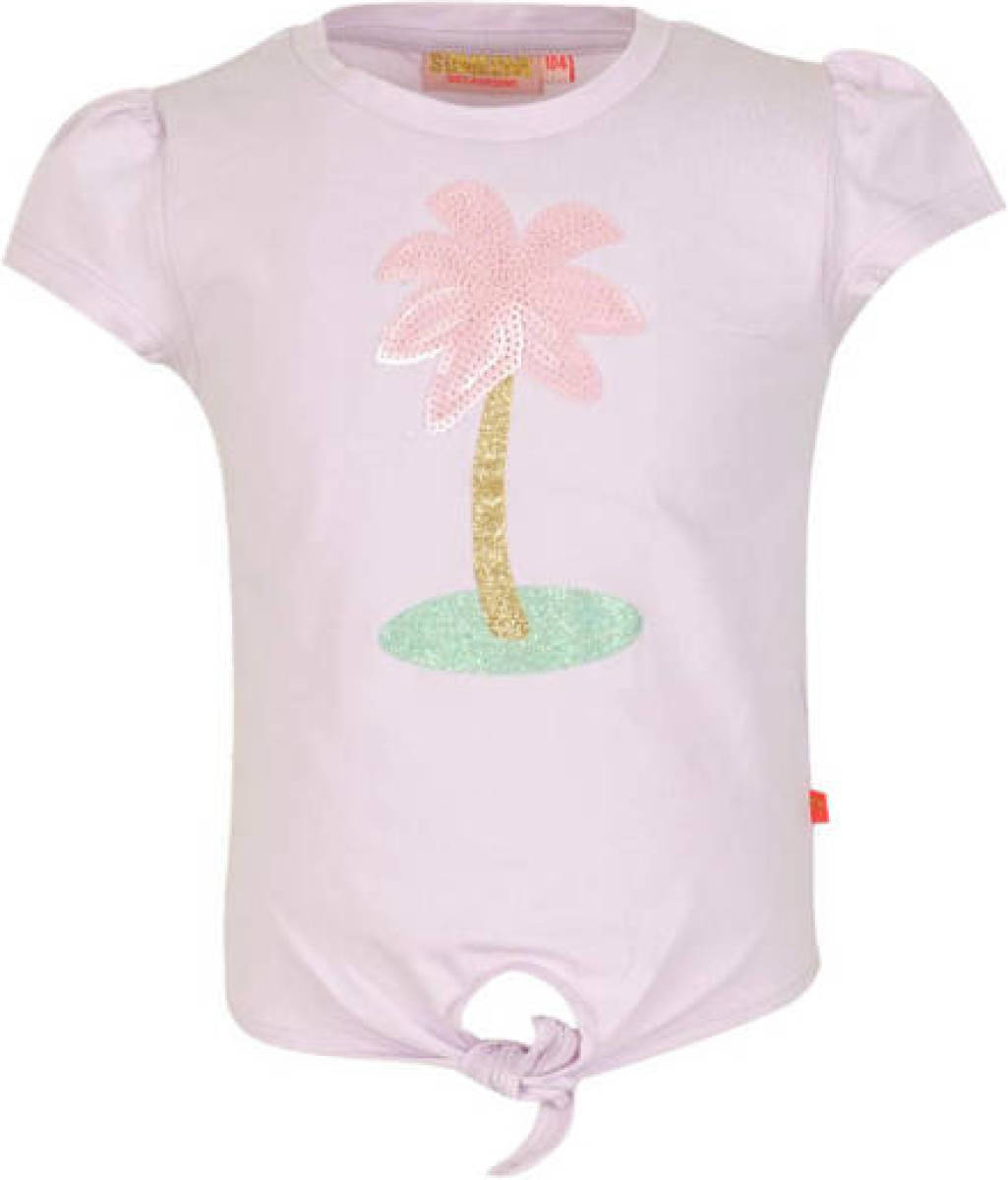 Someone T-shirt Mare met printopdruk en pailletten lila