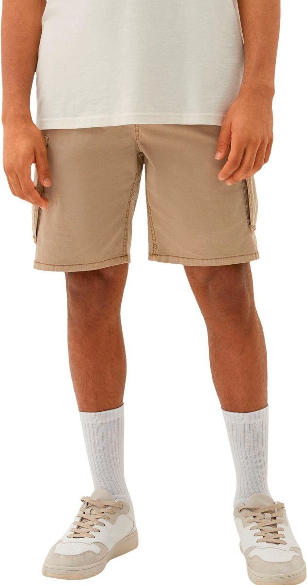 Q/S by s.Oliver regular fit cargo short beige