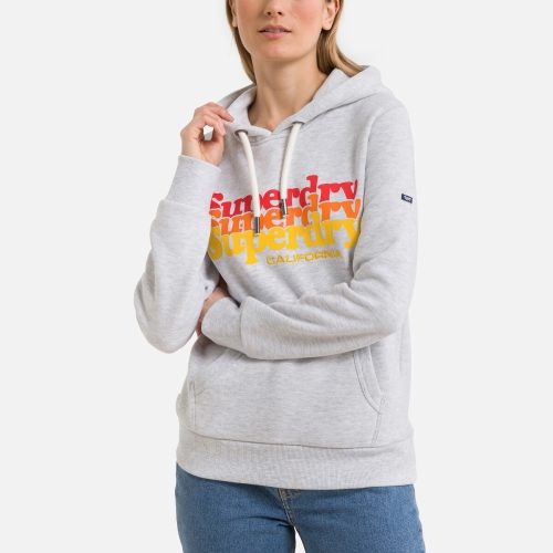 Superdry Hoodie met vintage print vooraan
