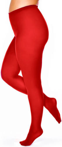 Pamela Mann super curvy + size panty 50 denier rood