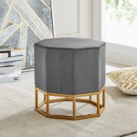 Leonique Hocker Nialla met een mooi goudkleurig metalen frame, breedte 42 cm