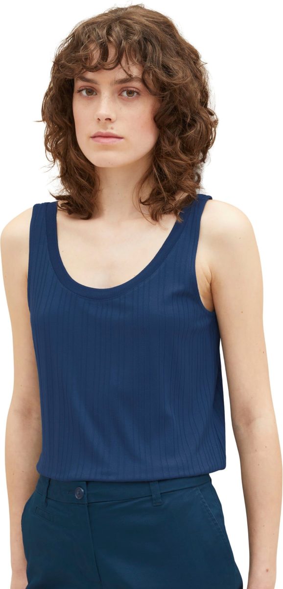 Tom tailor Geribde tanktop