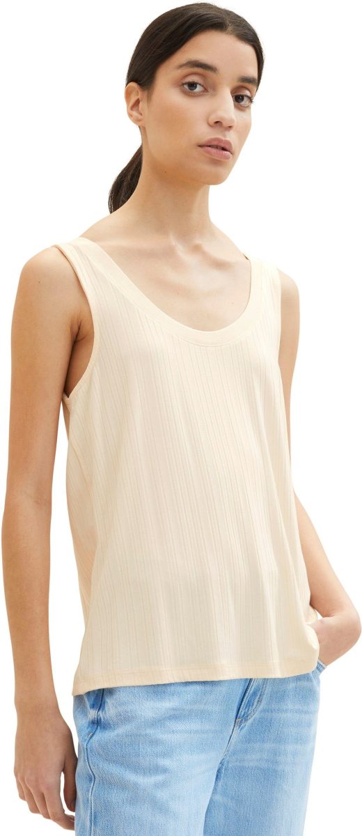 Tom tailor Geribde tanktop