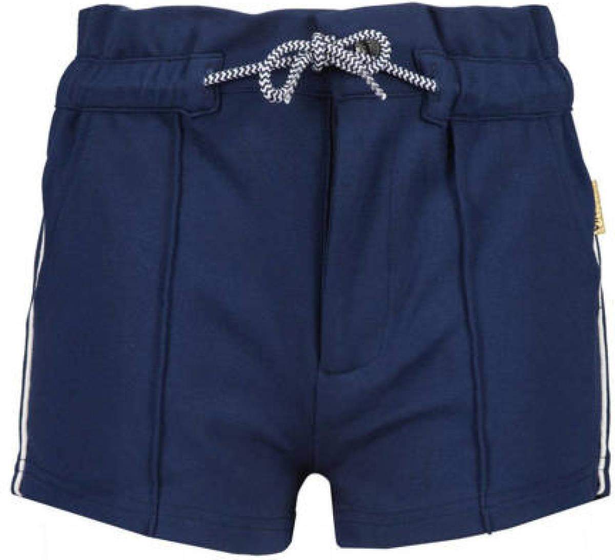 Vingino short Rinesse met zijstreep donkerblauw
