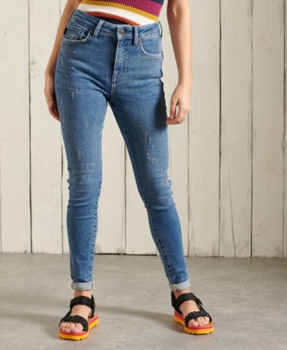 Superdry Skinny jeans met hoge taille