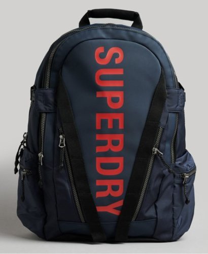 Superdry Mannen Mountain Tarp Rugzak met Print Blauw Grootte: 1SIZE