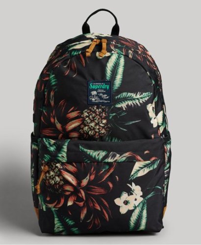 Superdry Vrouwen Montana Rugzak met Print Zwart Grootte: 1SIZE