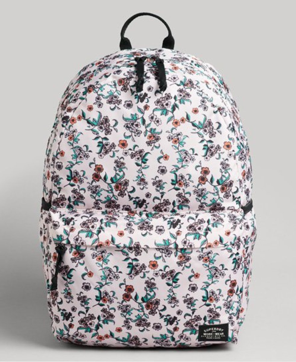 Superdry Female Vintage Montana-rugzak met Print Roze Grootte: 1SIZE