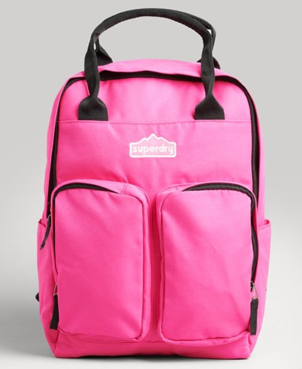 Superdry Female Rugzak met Handgreep aan Bovenkant Roze Grootte: 1SIZE