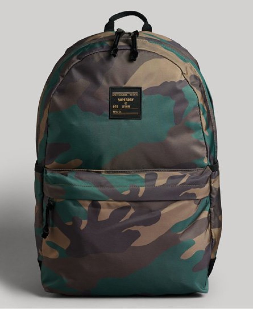 Superdry Vrouwen Montana Rugzak met Print Groen Grootte: 1SIZE