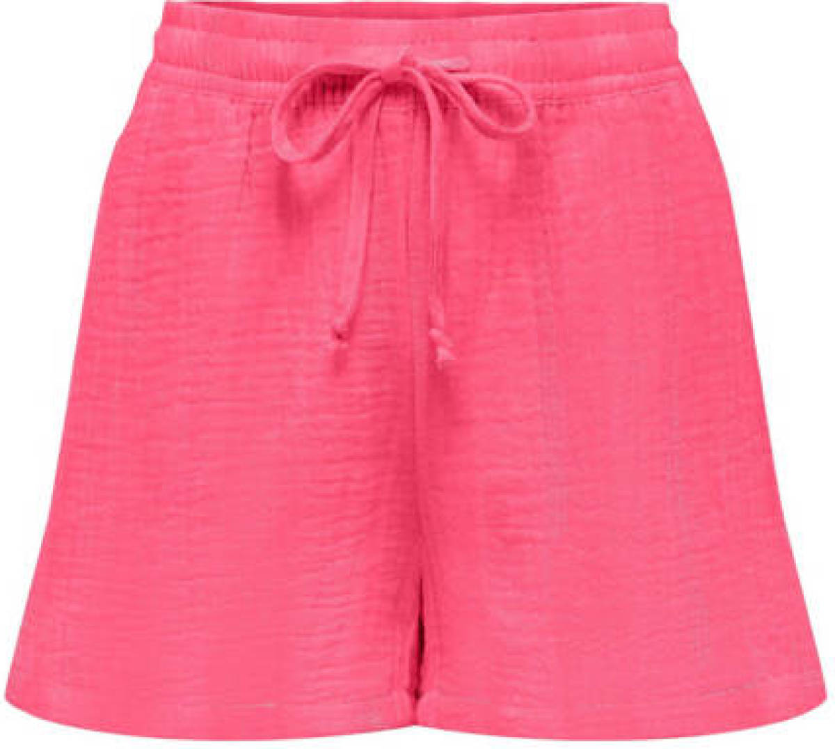 KIDS Only GIRL wide leg short KOGTHYRA met textuur felroze