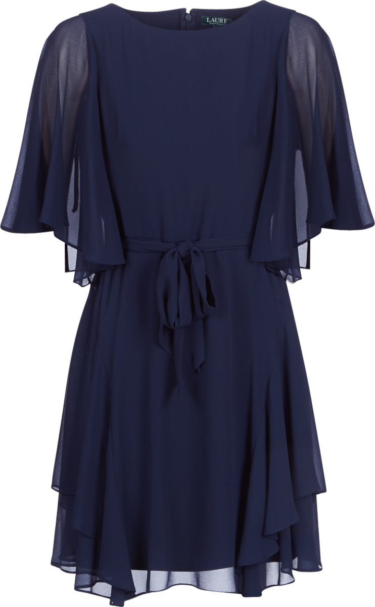 Korte Jurk Lauren Ralph Lauren  NAVY-3/4 SLEEVE-DAY DRESS