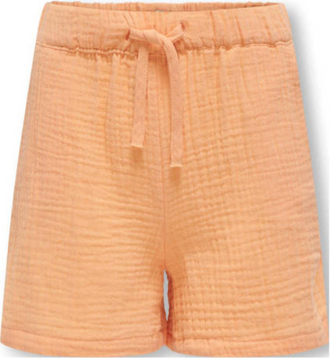 KIDS Only GIRL wide leg short KOGTHYRA met textuur oranje