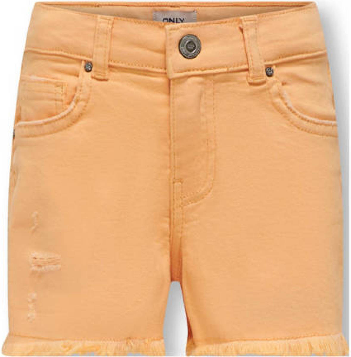 KIDS Only GIRL short KOGROBYN met slijtage oranje
