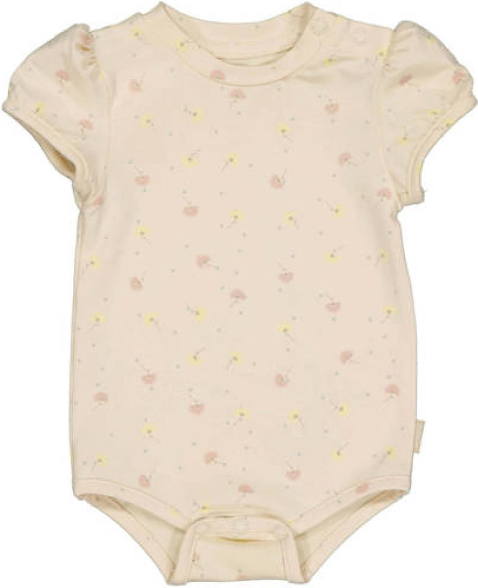 Quapi romper QSEDANB met bloemdessin ecru/roze