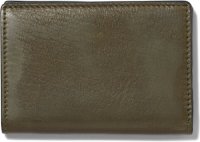 HEMA Vouwportemonnee Met Magneetsluiting Groen Leer RFID 7x10.5