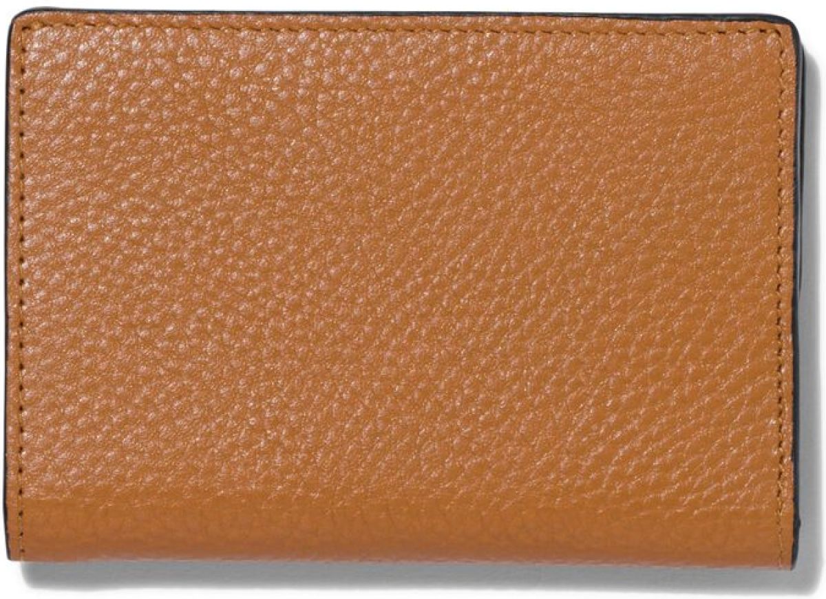 HEMA Vouwportemonnee Met Magneetsluiting Bruin Leer RFID 7x10.5