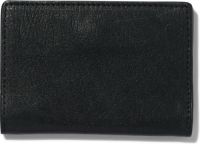 HEMA Vouwportemonnee Met Magneetsluiting Zwart Leer RFID 7x10.5