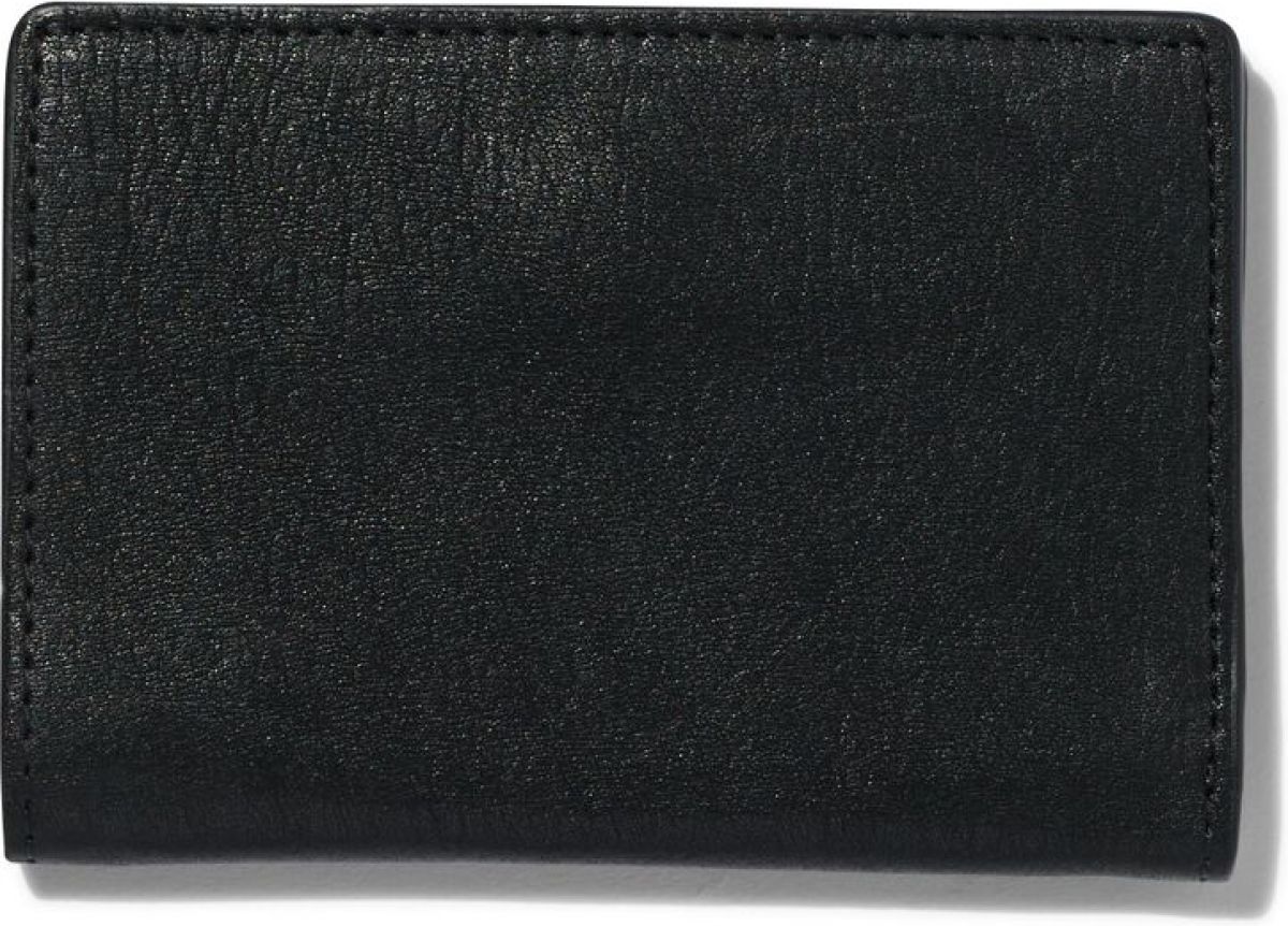 HEMA Vouwportemonnee Met Magneetsluiting Zwart Leer RFID 7x10.5