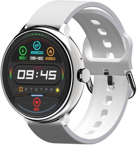 Adwear SWk50 Smartwatch - Sierraad om je pols - met extra wit bandje